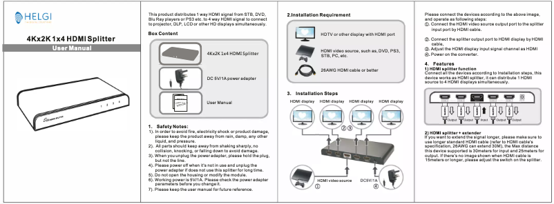 Page 1 of the manual User Manual HELGI HLG0314PRO