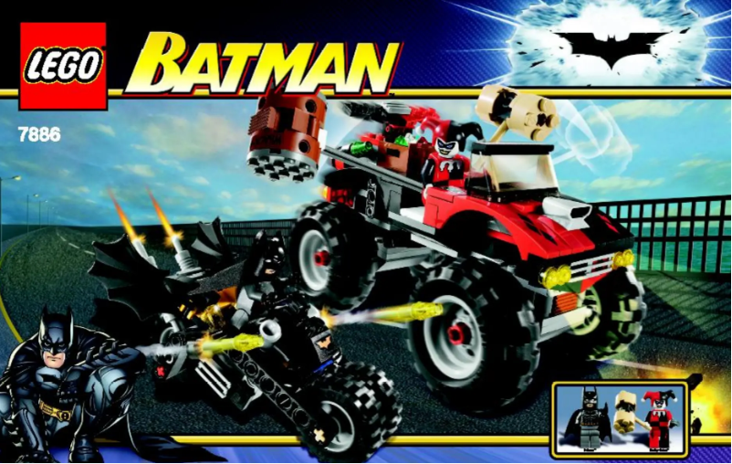 Page 1 of the manual User Manual Lego The Batcycle (TM): Harley Quinn's Hammer Tru