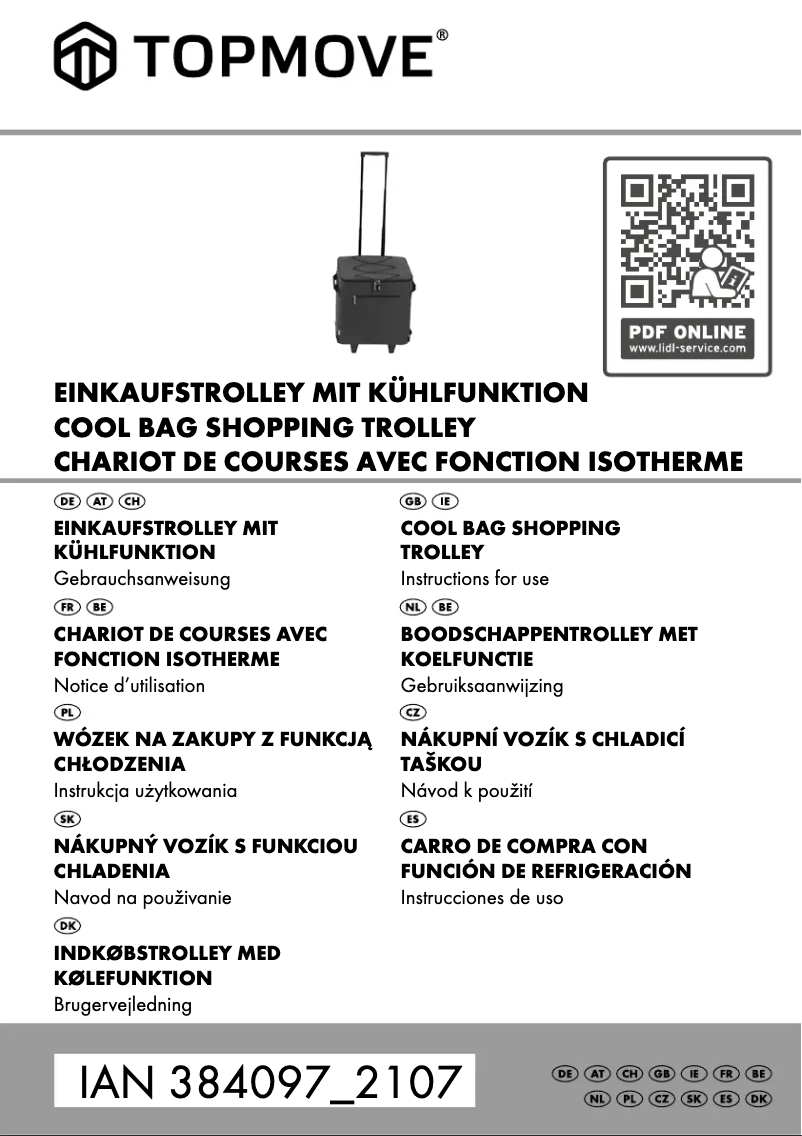 First page image of the manual for IAN 384097