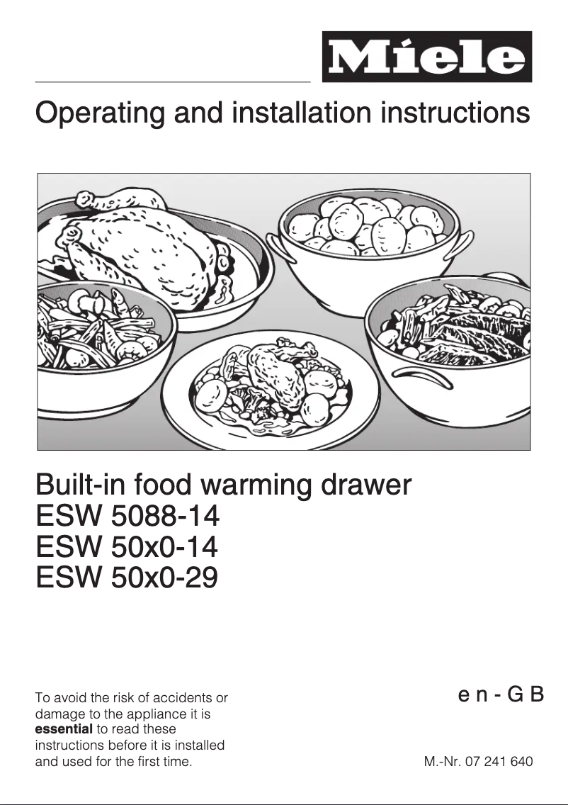 First page image of the manual for ESW 5080-29
