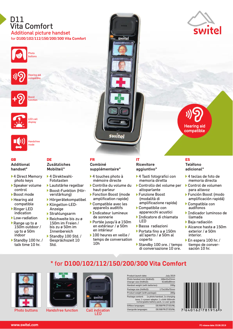 First page image of the manual for D11