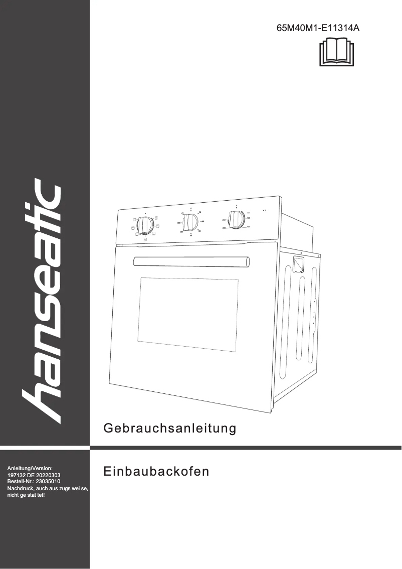 First page image of the manual for 65M40M1-E1131A