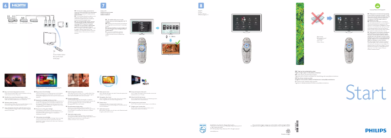Page 1 of the manual Quick Start Guide Philips 9000 Series 46PFL9715K