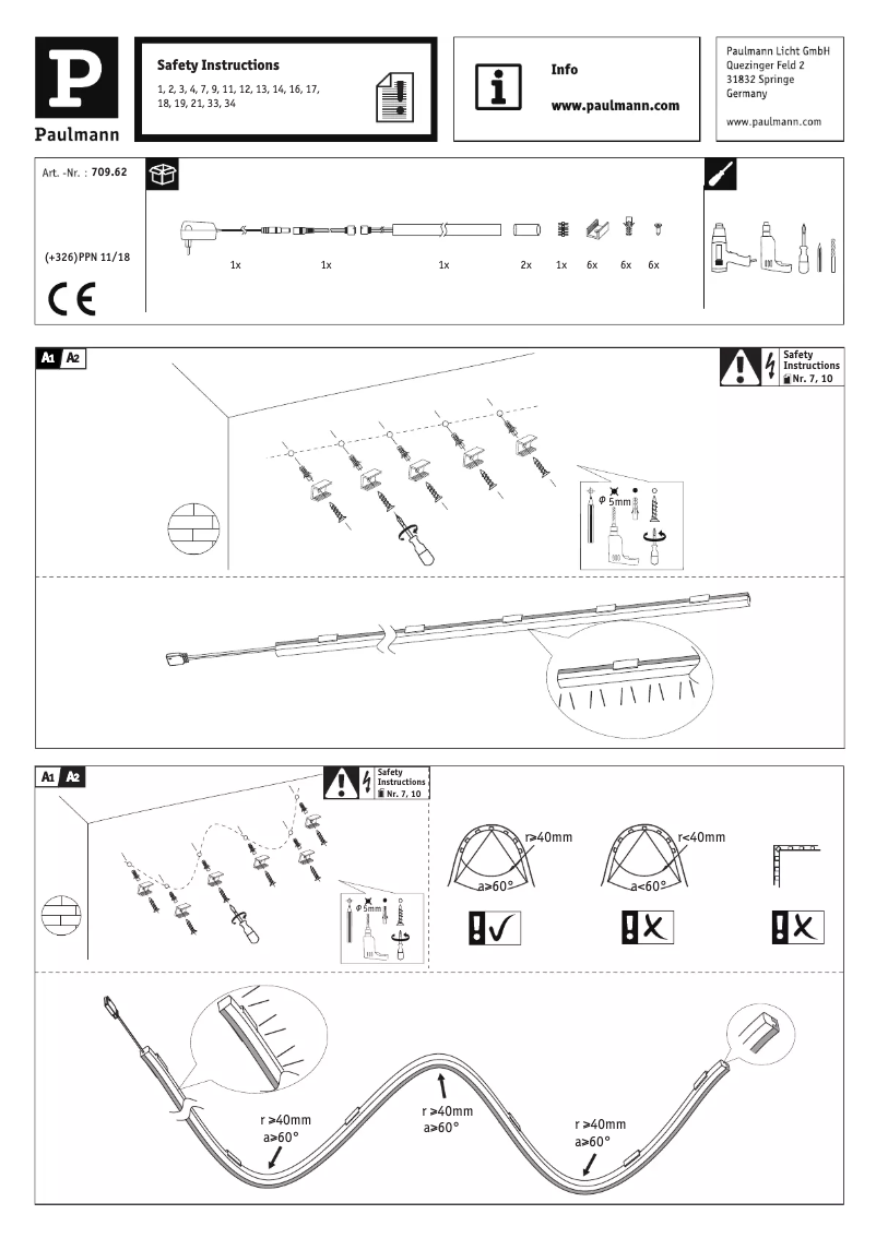 Page 1 of the manual User Manual Paulmann MaxLED Flow