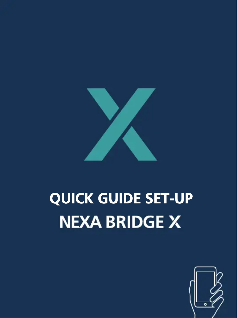 First page image of the manual for Bridge X