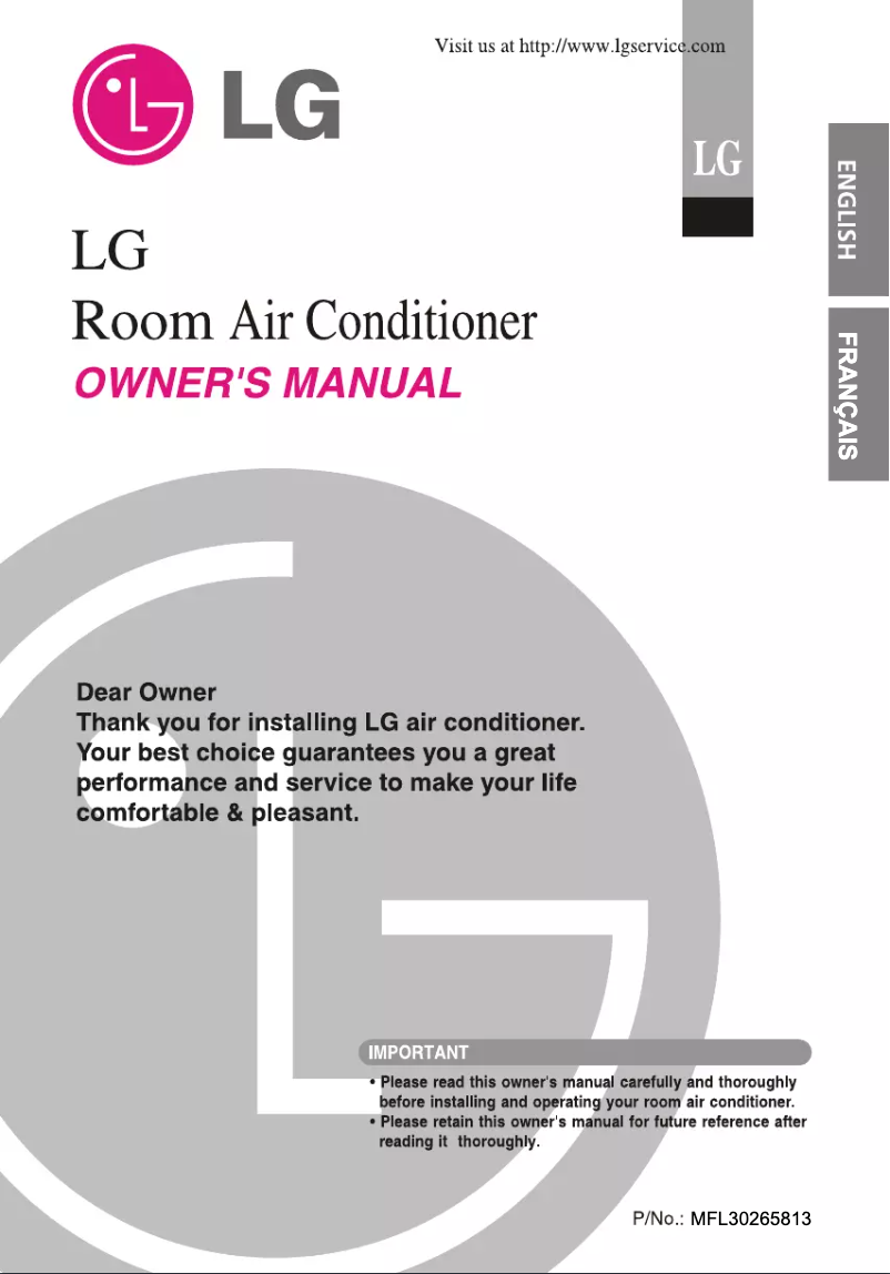 Page 1 of the manual User Manual LG TSNC126LZA7