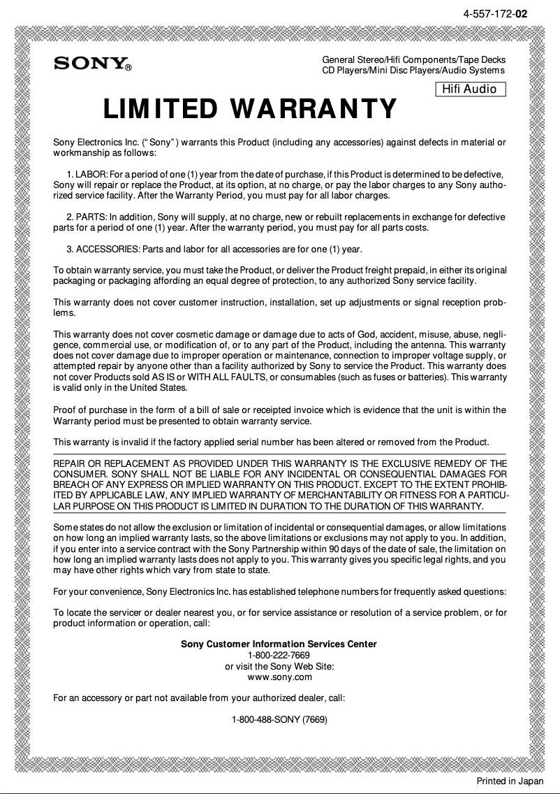 Page 1 of the manual Instruction Manual Sony CDP-790