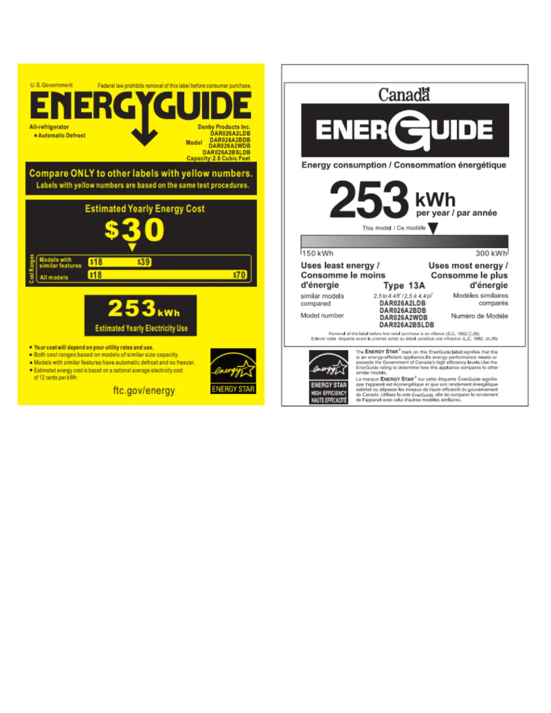 First page image of the manual for DAR026A2BSLDB