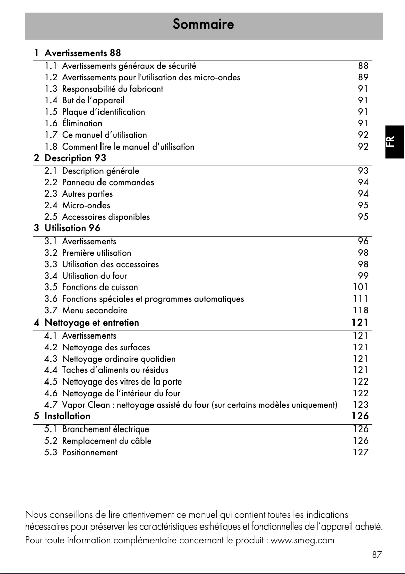 First page image of the manual for SF4120MCN