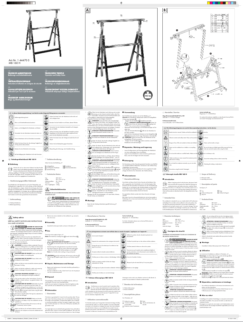 Page 1 of the manual User Manual Brennenstuhl MB 160 H