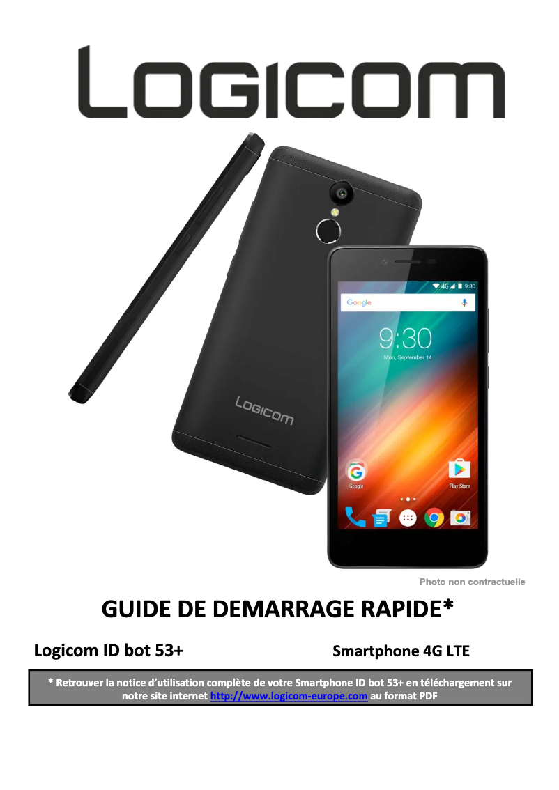 First page image of the manual for ID Bot 53+