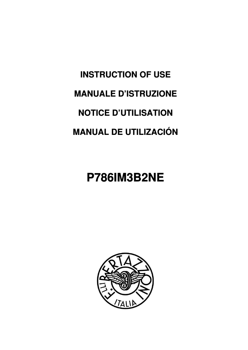 First page image of the manual for P786IM3B2NE