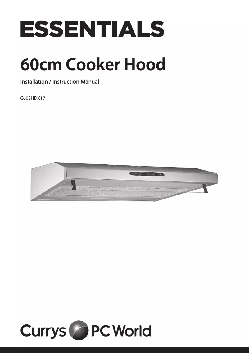 First page image of the manual for C60SHDX17