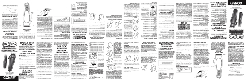 Page 1 of the manual User Manual Conair HCT570GBV
