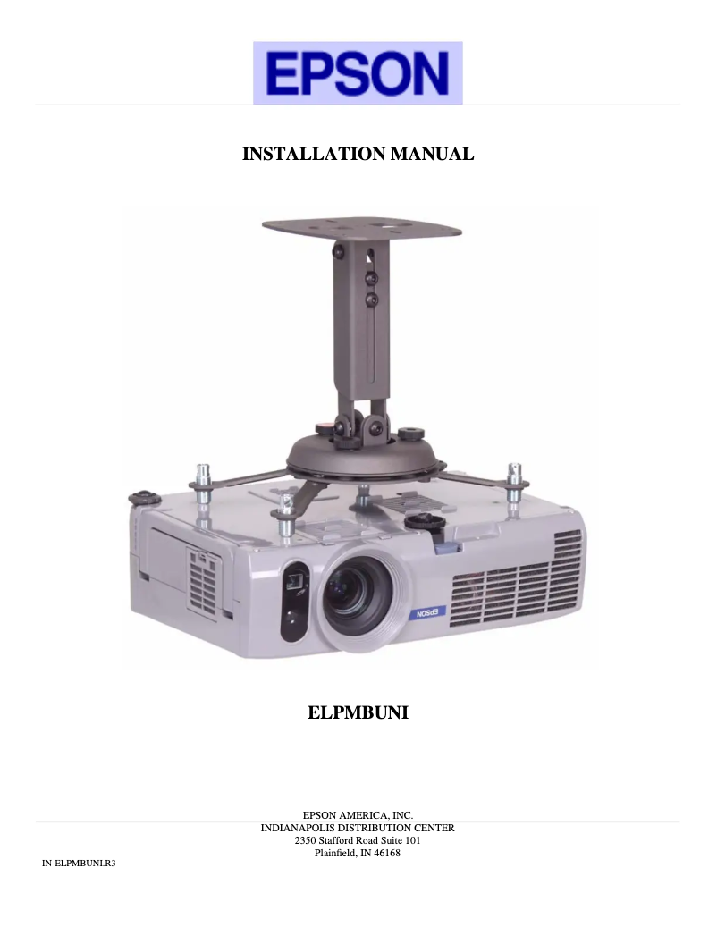 First page image of the manual for PowerLite Home Cinema 500