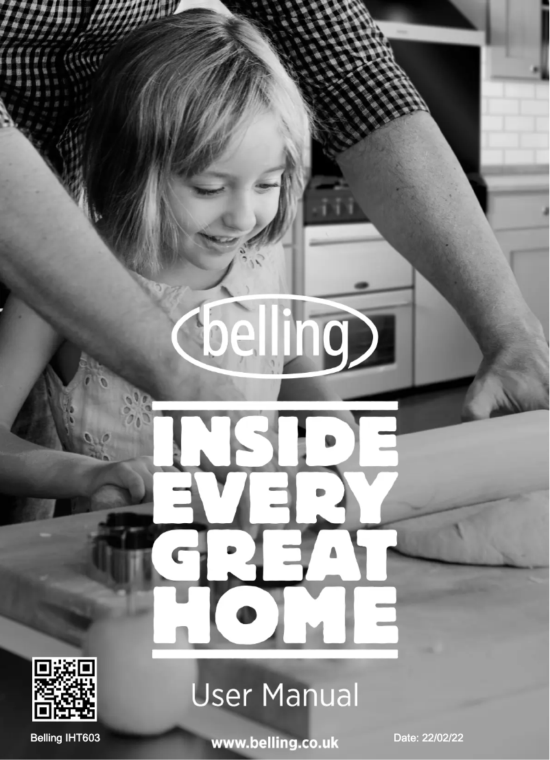 Page 1 of the manual User Manual Belling IHT603