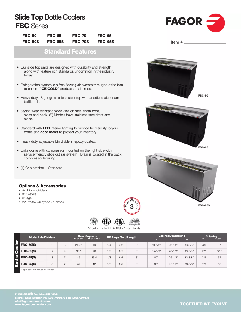 Page 1 of the manual User Manual Fagor FBC-50