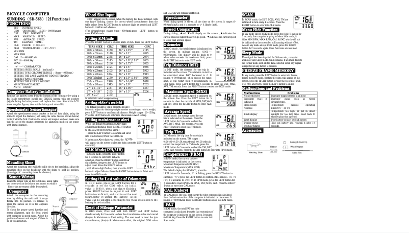 Page 1 of the manual User Manual Sunding SD-568