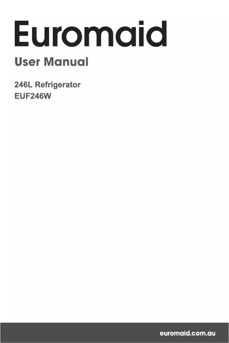 First page image of the manual for EUF246W