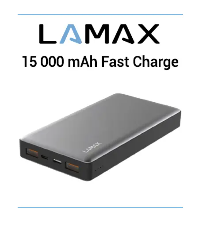 Page 1 of the manual User Manual Lamax 15000 mAh Fast Charge