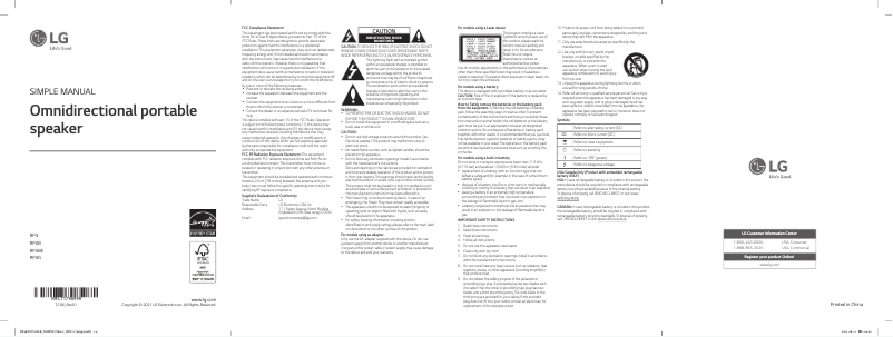 First page image of the manual for XBOOM 360