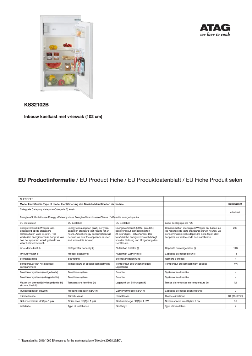 First page image of the manual for KS32102B