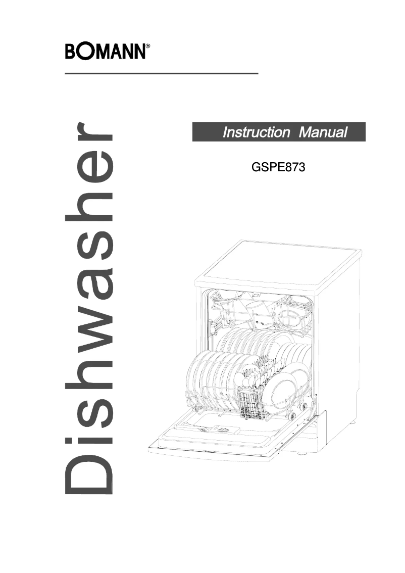 First page image of the manual for GSPE 873