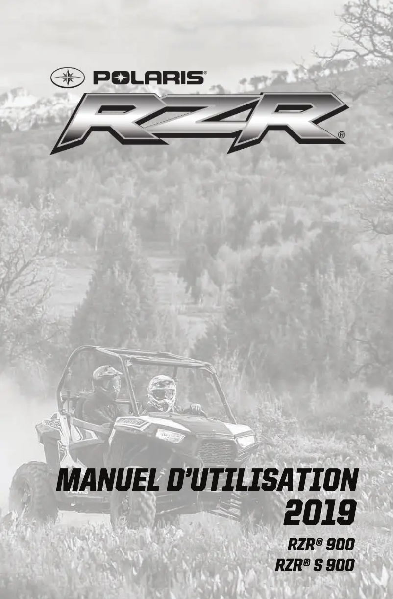 First page image of the manual for RZR S 900 (2019)