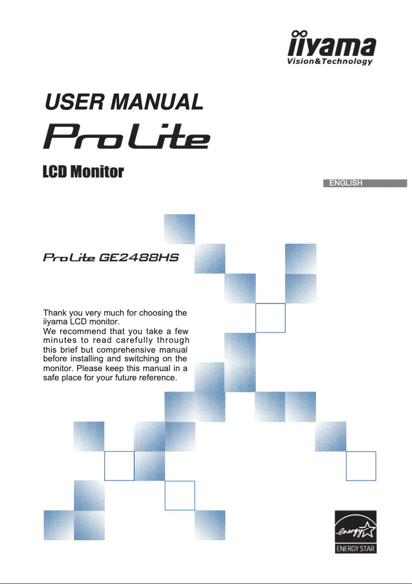 First page image of the manual for GE2488HS