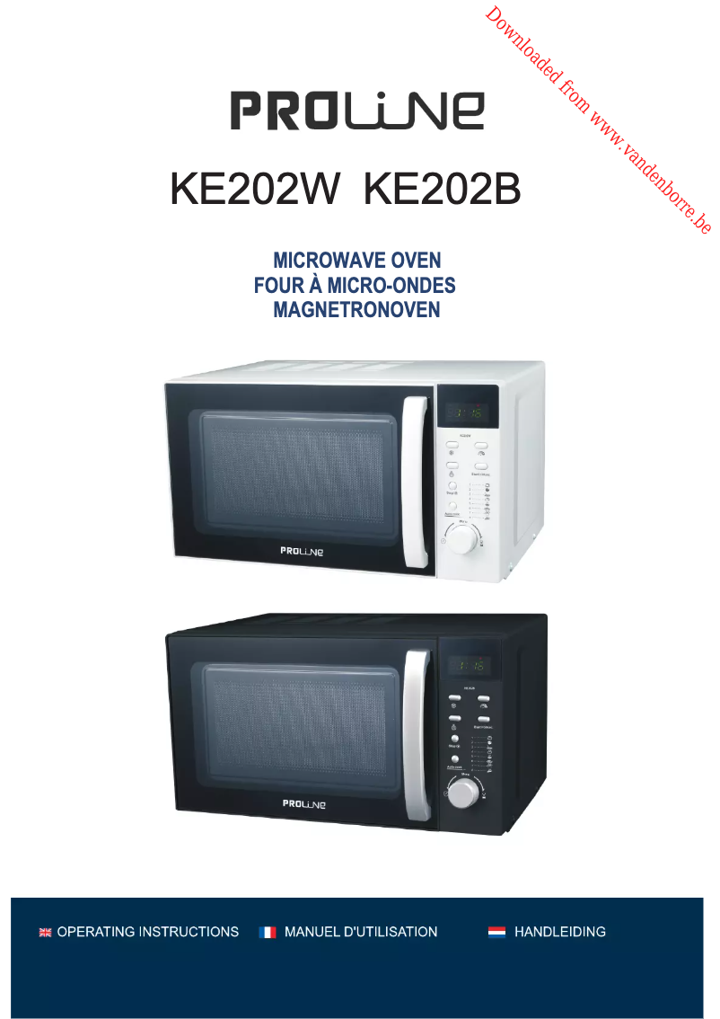 First page image of the manual for KE202B