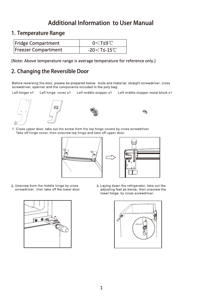 Page 1 of the manual Instructions / Assembly Lemair LTM268S