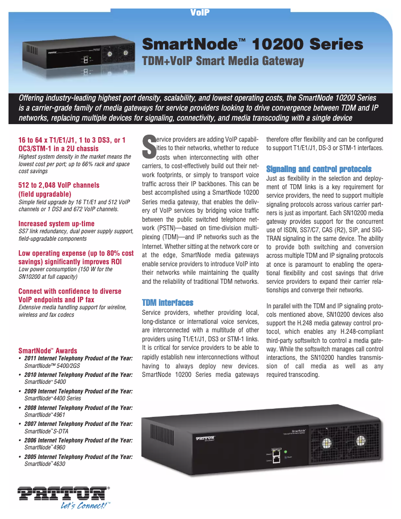 First page image of the manual for SN10200A/1DS3BU/RUI