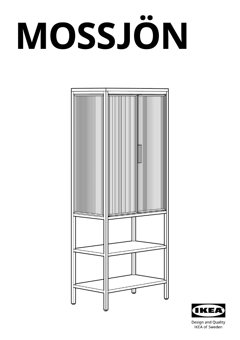 Page 1 of the manual User Manual Ikea MOSSJÖN 405.731.72