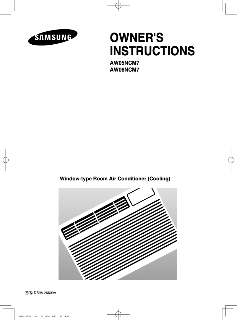 Page 1 of the manual User Manual Samsung AW05NCM7