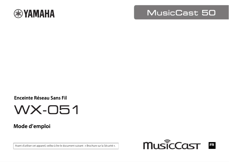 Page 1 of the manual User Manual Yamaha Musiccast 50