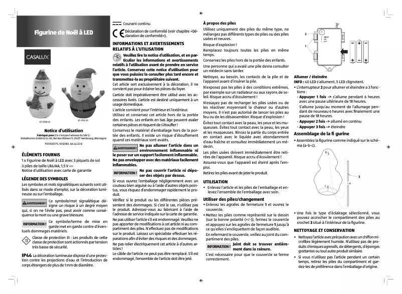 First page image of the manual for GT-CFDG-01