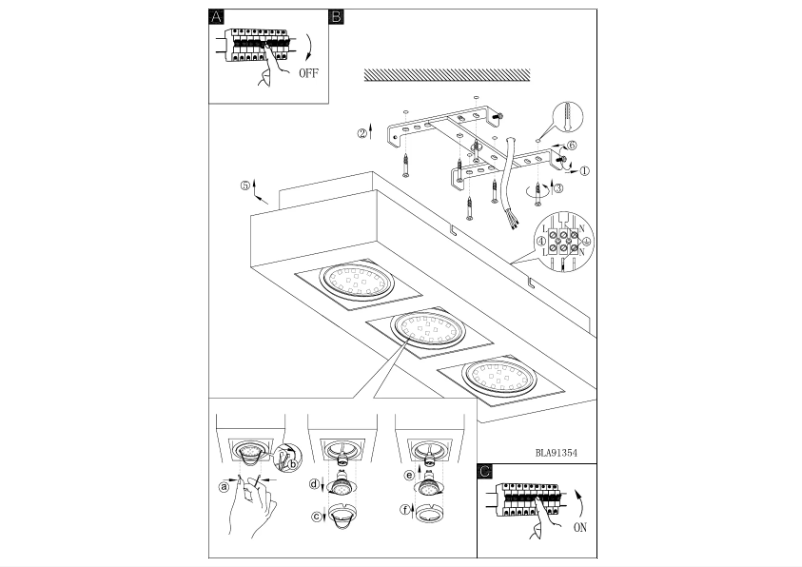 Page 1 of the manual User Manual Eglo Loke 1