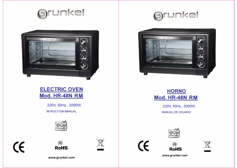 First page image of the manual for HR-48N RM