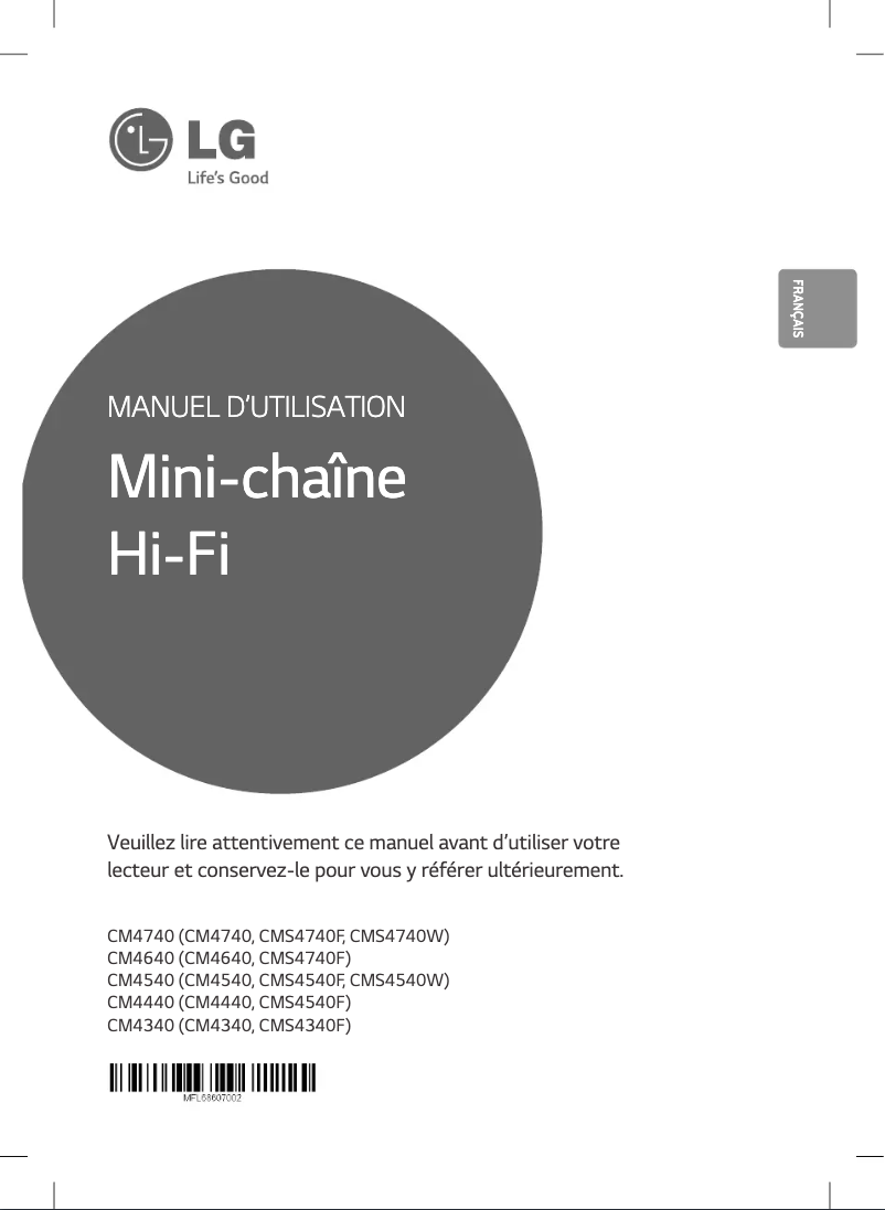 First page image of the manual for CM4640