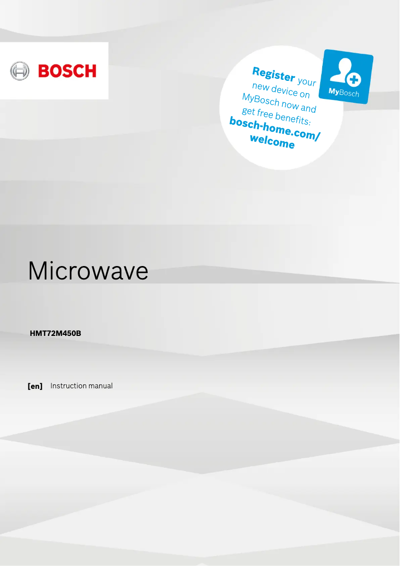 Page 1 of the manual User Manual Bosch HMT72M450B