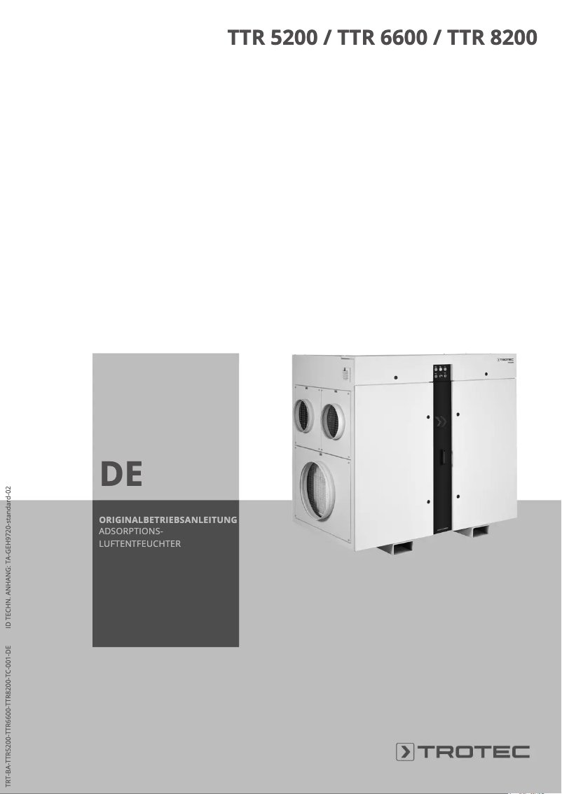 Page 1 of the manual User Manual Trotec TTR 5200