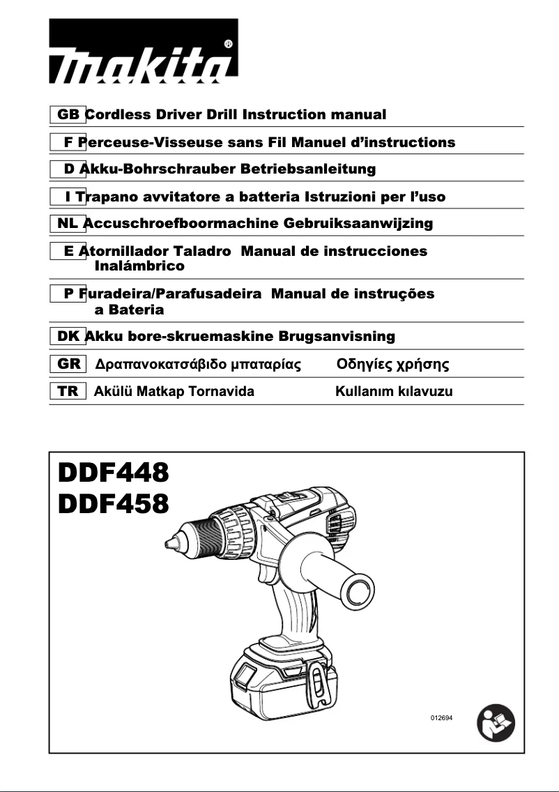 Page 1 of the manual User Manual Makita DDF448Y1J