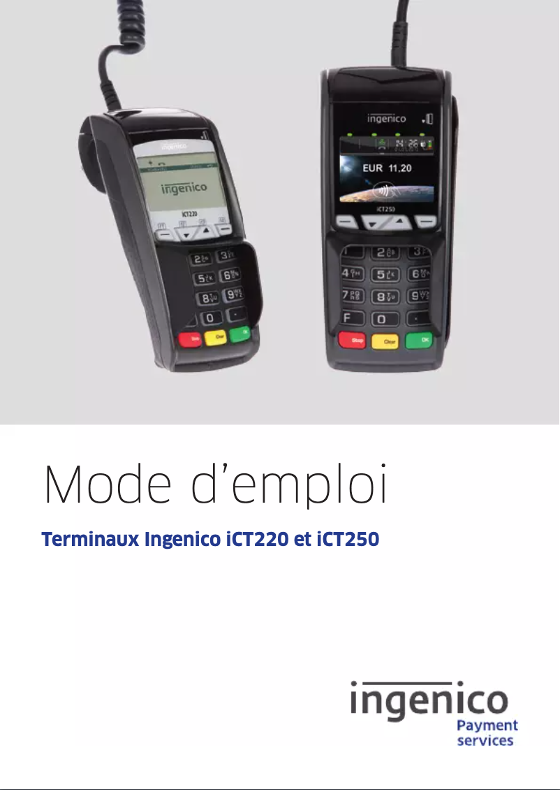 First page image of the manual for ICT220