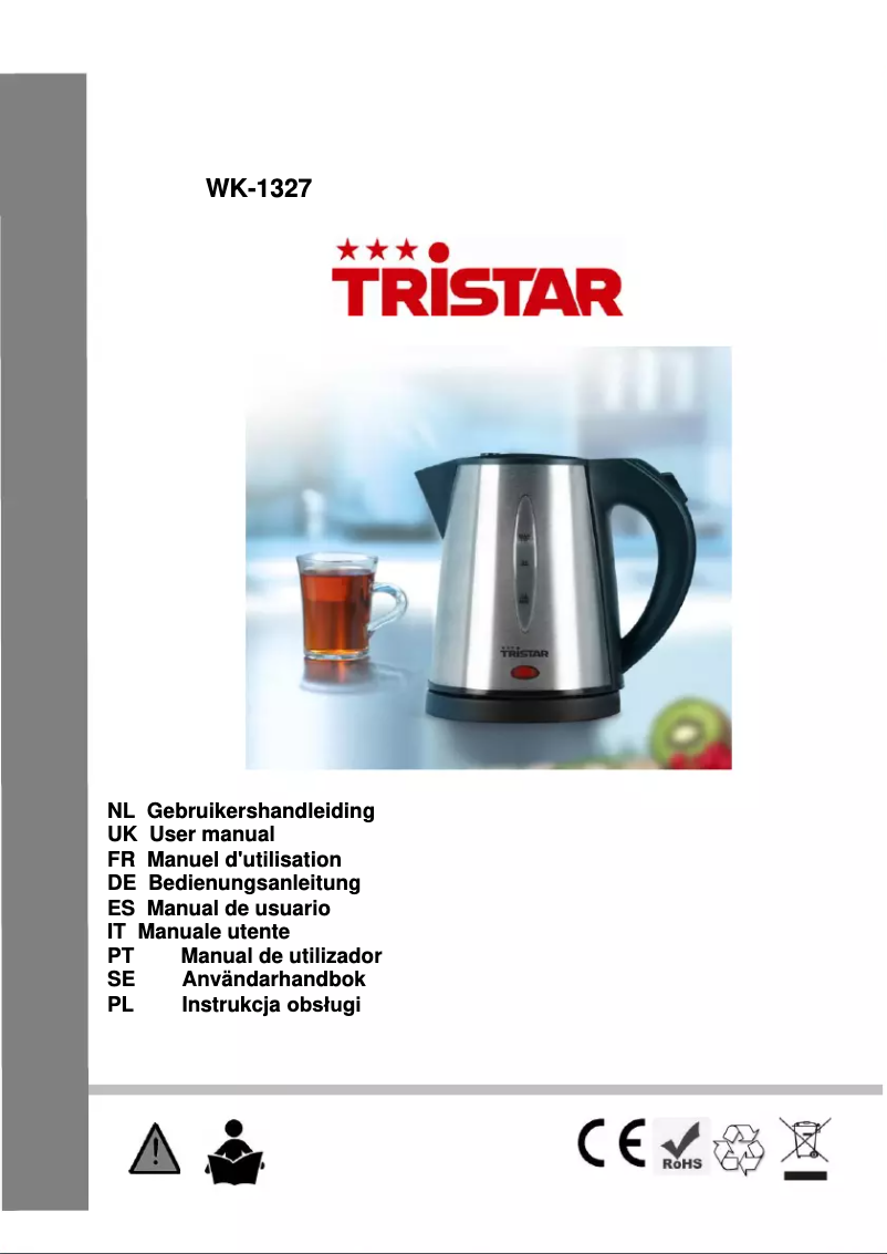 Page 1 of the manual User Manual TriStar WK-1327