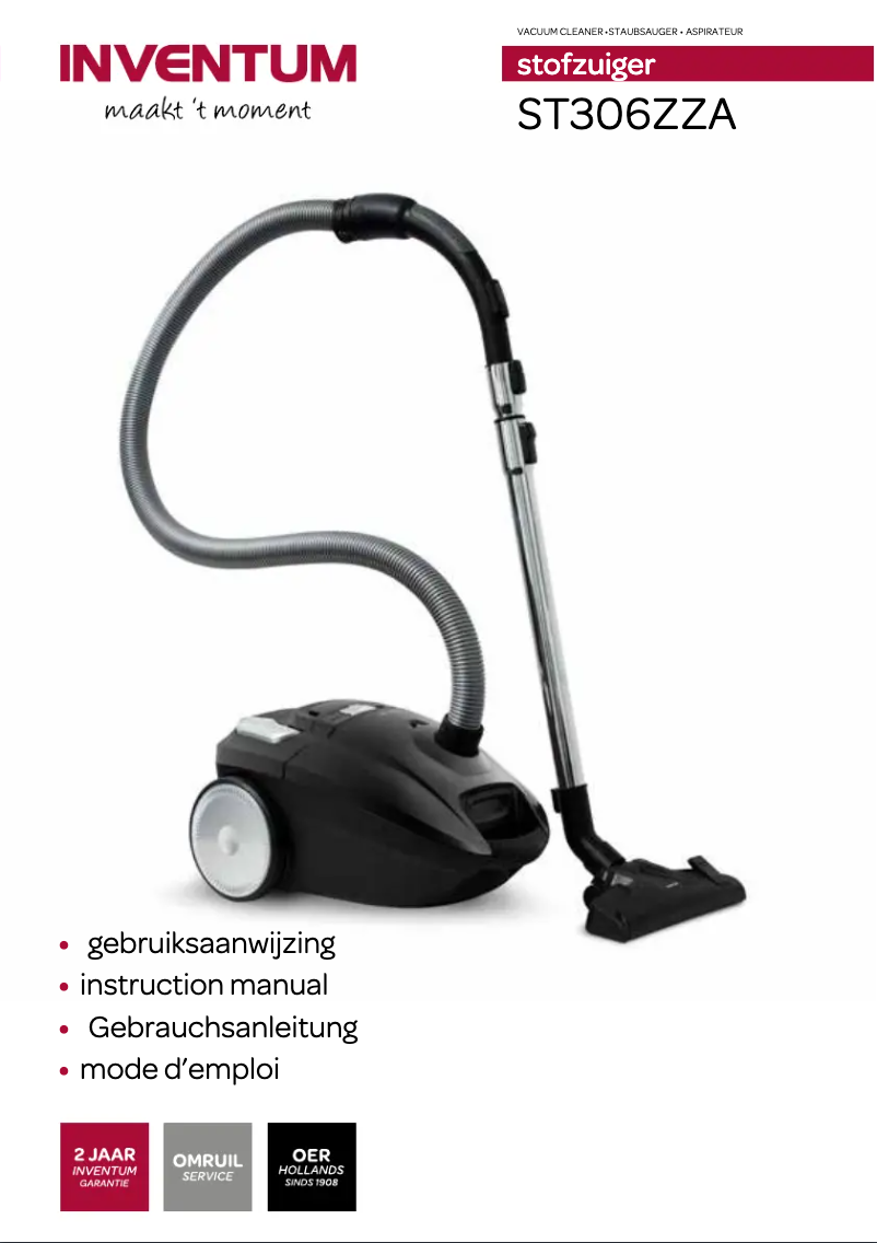 Page 1 of the manual User Manual Inventum ST306ZZA