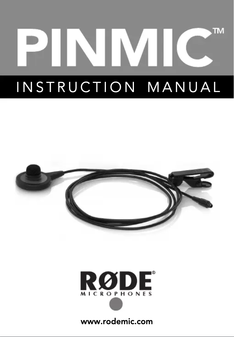 First page image of the manual for PinMic