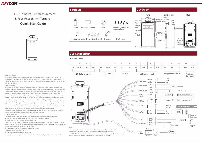 Page 1 of the manual User Manual Avycon AVT-BT800A