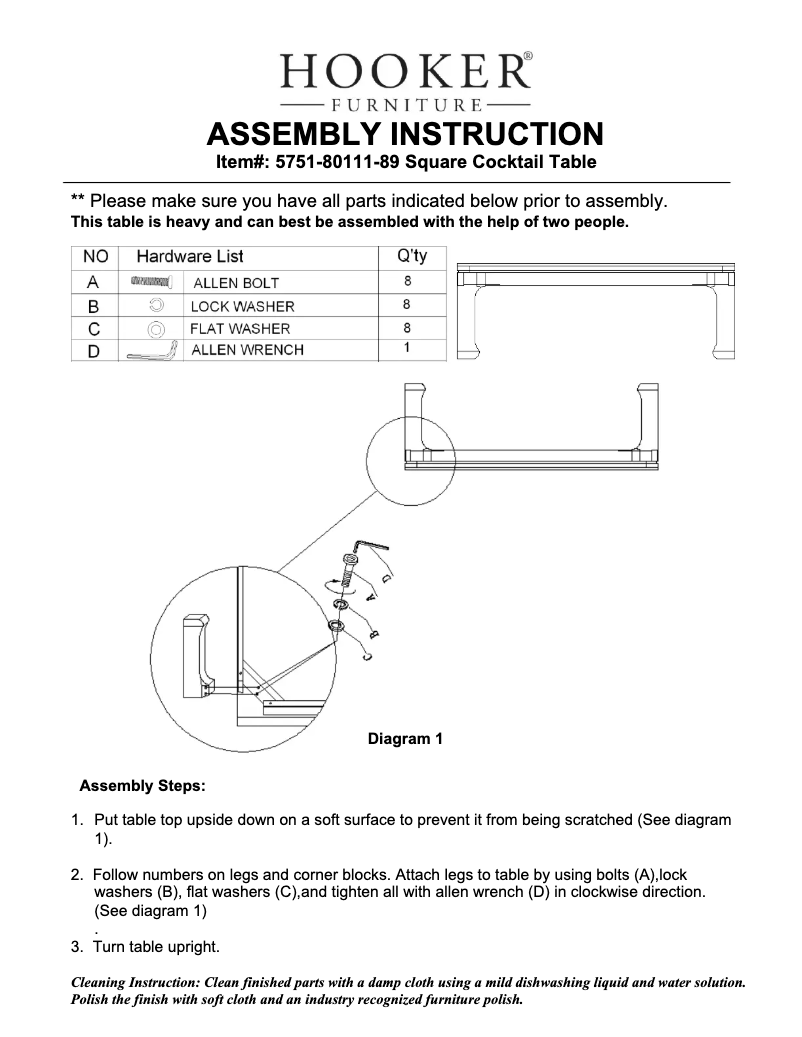 First page image of the manual for 5751-80111-89