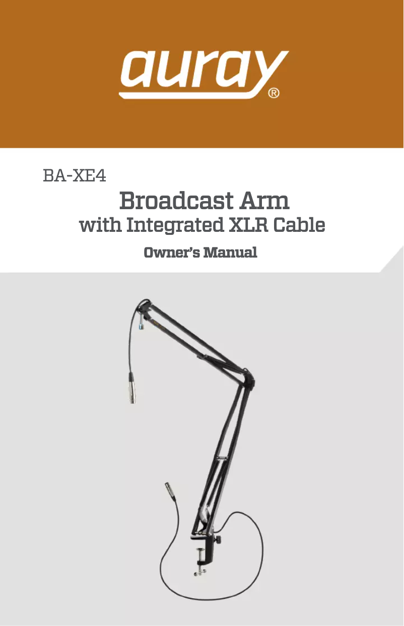 First page image of the manual for BA-XE4