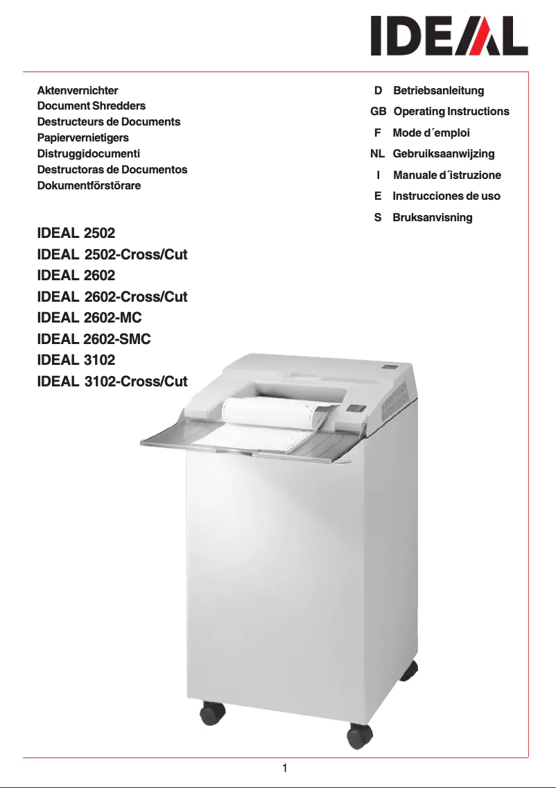 First page image of the manual for 2602